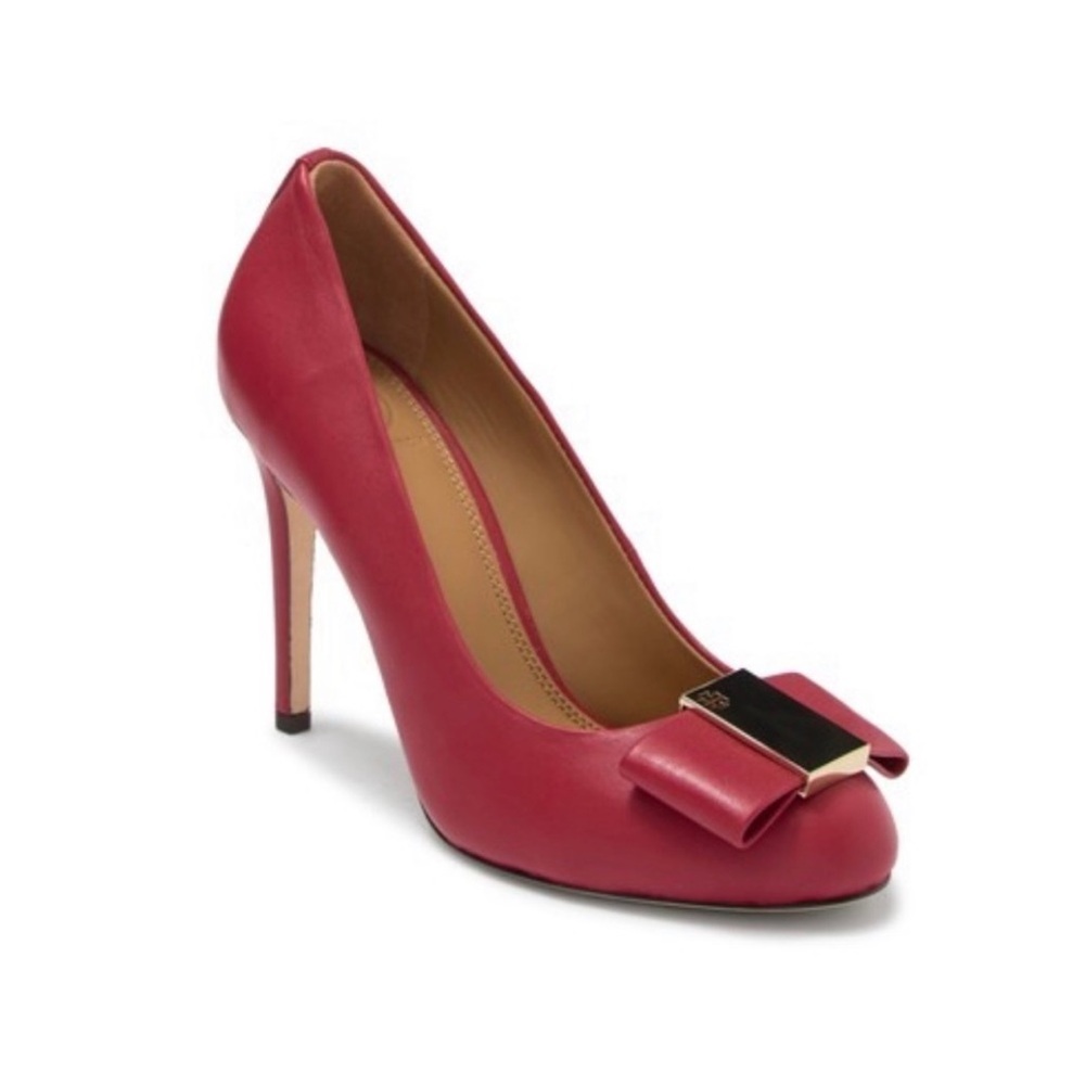 Tory Burch Red Bow Chase Heels